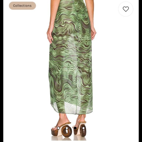 Nila Skirt Cover-Up in Saltation Basil Multi Cult Gaia - Picture 5 of 9